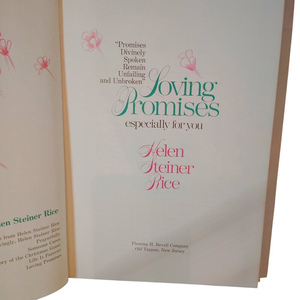 Helen Steiner Rice Loving Promises Especially for You 1975 Hardcover Poetry